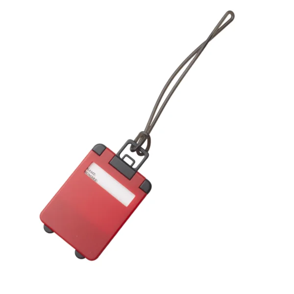 Etichetta Bagaglio Personalizzata Rosso