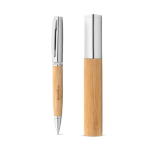Penna A Sfera Ecologica Con Logo E Astuccio