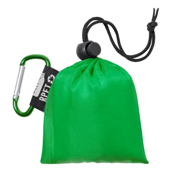 Poncho Riciclato Personalizzato Verde