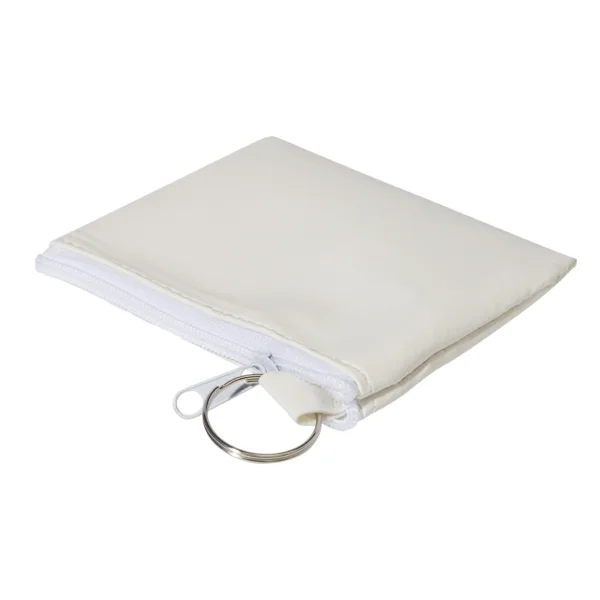 Portachiavi Con Portamonete Personalizzato Bianco