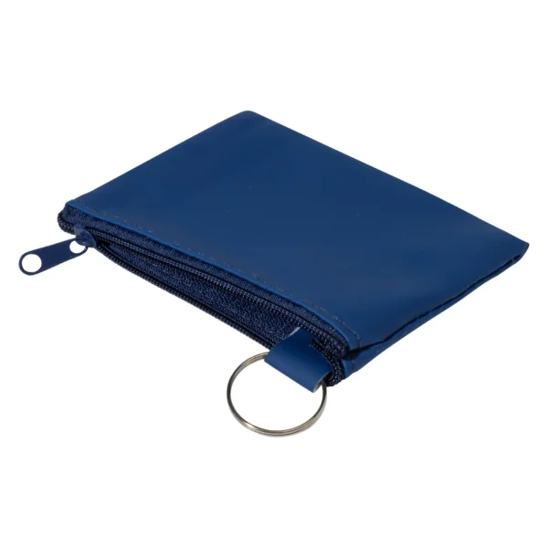Portachiavi Con Portamonete Personalizzato Blu