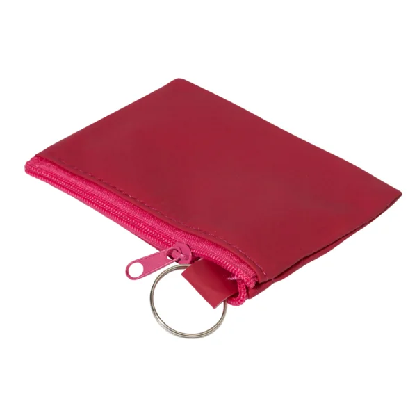 Portachiavi Con Portamonete Personalizzato Fucsia