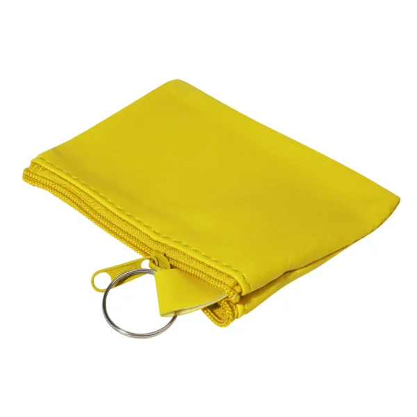 Portachiavi Con Portamonete Personalizzato Giallo