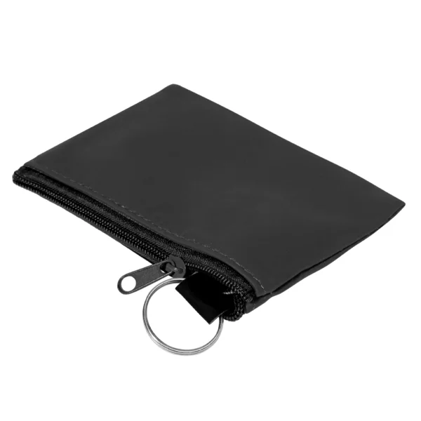 Portachiavi Con Portamonete Personalizzato Nero