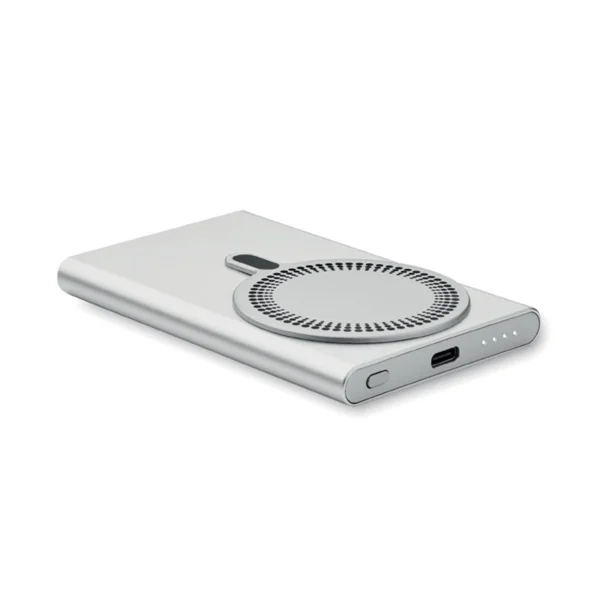 Power Bank Alluminio Argento