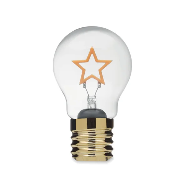 Lampadina Natalizia Personalizzabile Giallo
