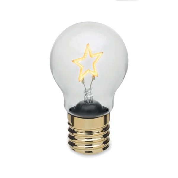 Lampadina Natalizia Personalizzabile Stella