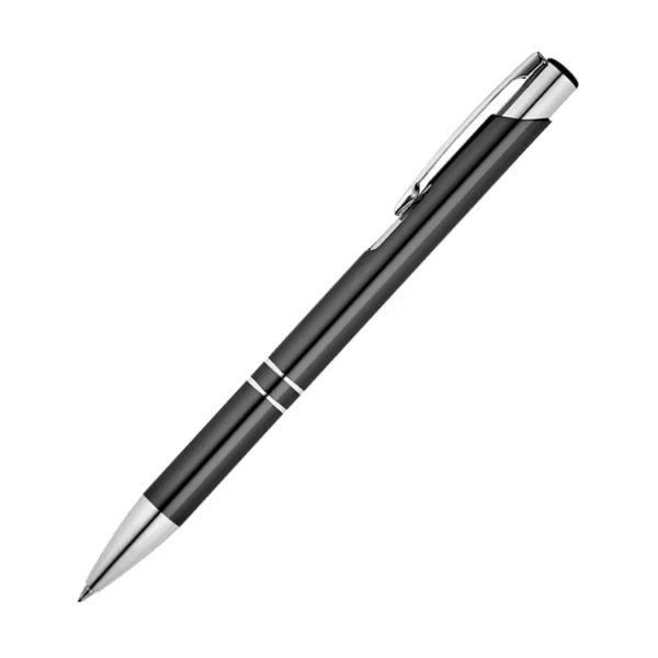 Penna Alluminio Inchiostro Nero Grigio Scuro
