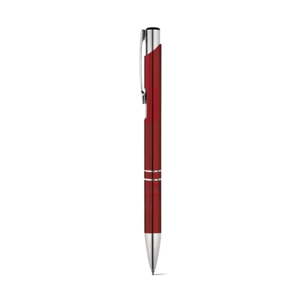 Penna Alluminio Inchiostro Nero Rosso