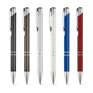 Penna Alluminio Inchiostro Nero Varianti Colore