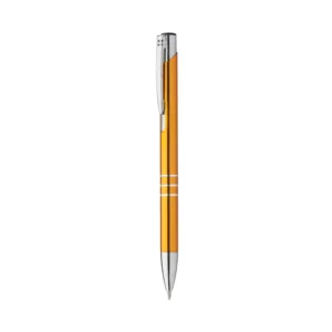 Penna Metallo Con Logo Arancione