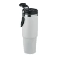 Bicchiere Termico Con Cannuccia Colore Bianco