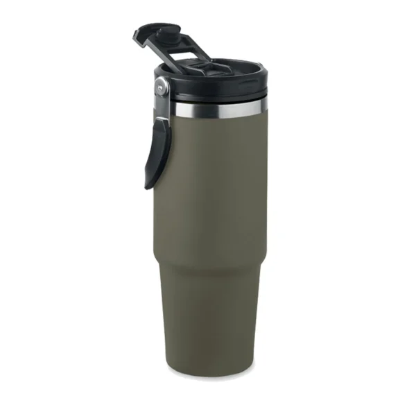 Bicchiere Termico Con Cannuccia Colore Verde
