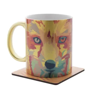 Sottobicchiere In Compensato Personalizzato Con Tazza