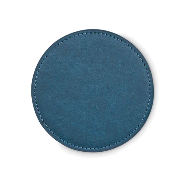 Sottobicchiere Similpelle Personalizzato Colore Blu
