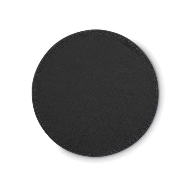Sottobicchiere Similpelle Personalizzato Colore Nero
