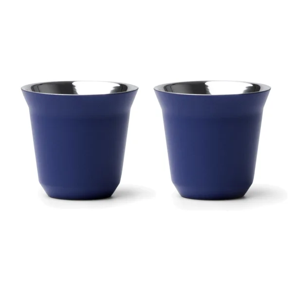 Tazzine Caffe Acciaio Colore Blu