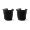 Tazzine Caffe Acciaio Nero
