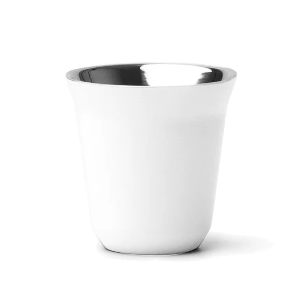 Tazzine Caffe Inox Colore Bianco