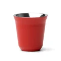 Tazzine Caffe Inox Colore Rosso