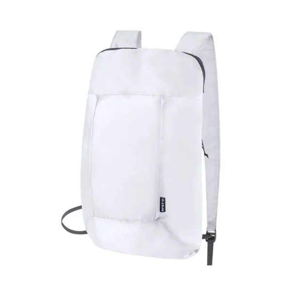 Zaino Pieghevole Con Logo Bianco