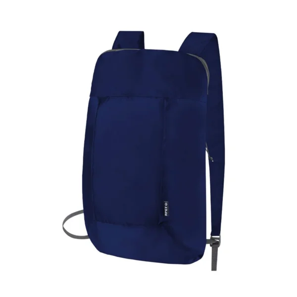 Zaino Pieghevole Con Logo Blu Scuro